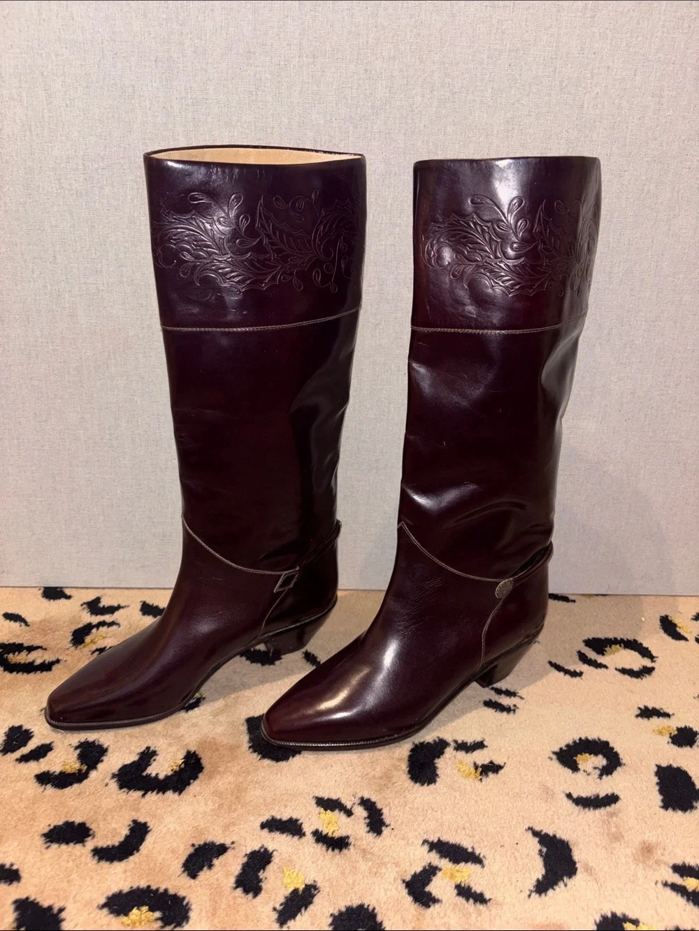 Emme Uno Italian Leather Vintage Knee High Boots